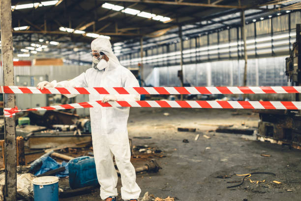Professional Odor Removal technician working in Columbus, TX